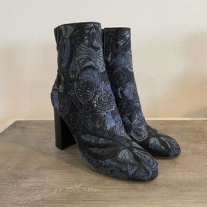 Valentino Rockstud Denim Camu Butterfly Boots